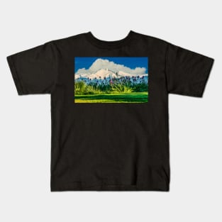 Spring Meets Winter And Wins Kids T-Shirt